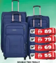 Double Two حقيبة سفر بعجلات