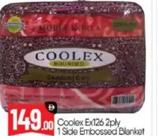Coolex 2ply 1Side Embossed Blanket EX126