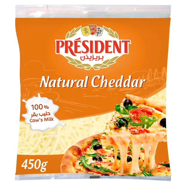 President Shredded Cheddar Cheese