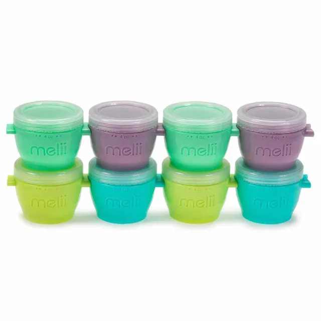 melii Pods Food Storage 4oz, 8 Pieces