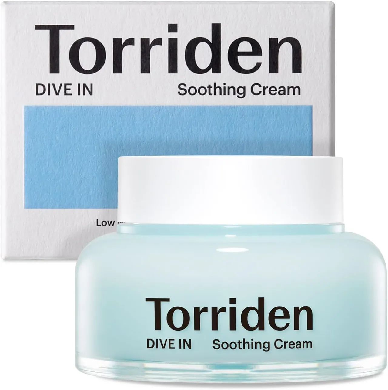 torriden كريم Dive-In المهدئ بحمض الهيالورونيك منخفض الجزيئات، مرطب جل للوجه للبشرة الحساسة والجافة، بدون عطر، بدون كحول، بدون ألوان، نباتي، نظيف، بدون قسوة، 3.38 Fl Oz