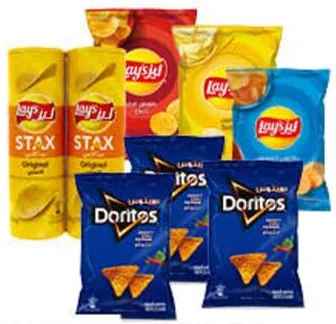 Lay's / Doritos شيبس ليز / دوريتوس أحجام وأطعمة متنوعة
