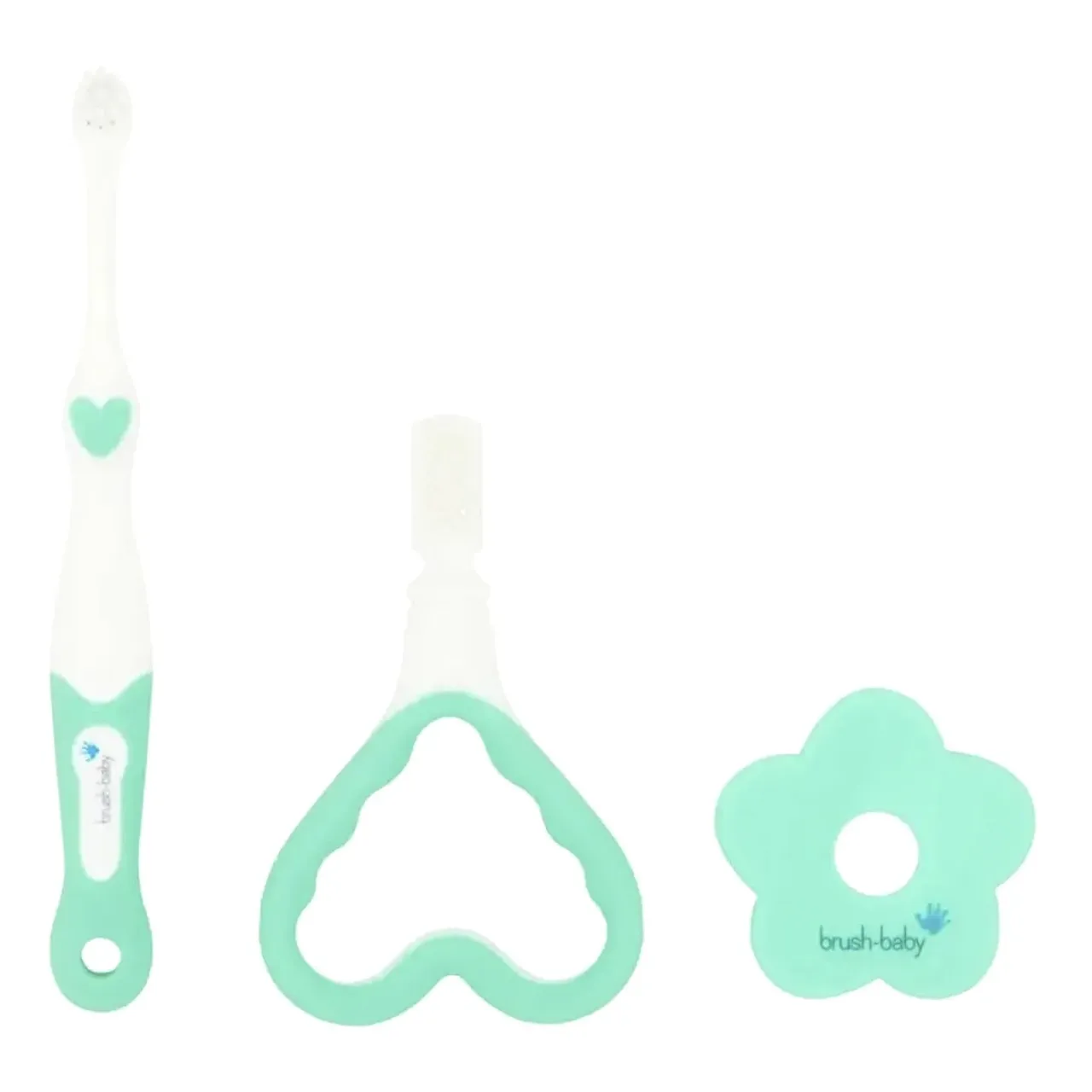 brush-baby طقم فرشاة أسنان وعضاضة ماي فيرست برش BRB097 من 0 إلى 18 شهر