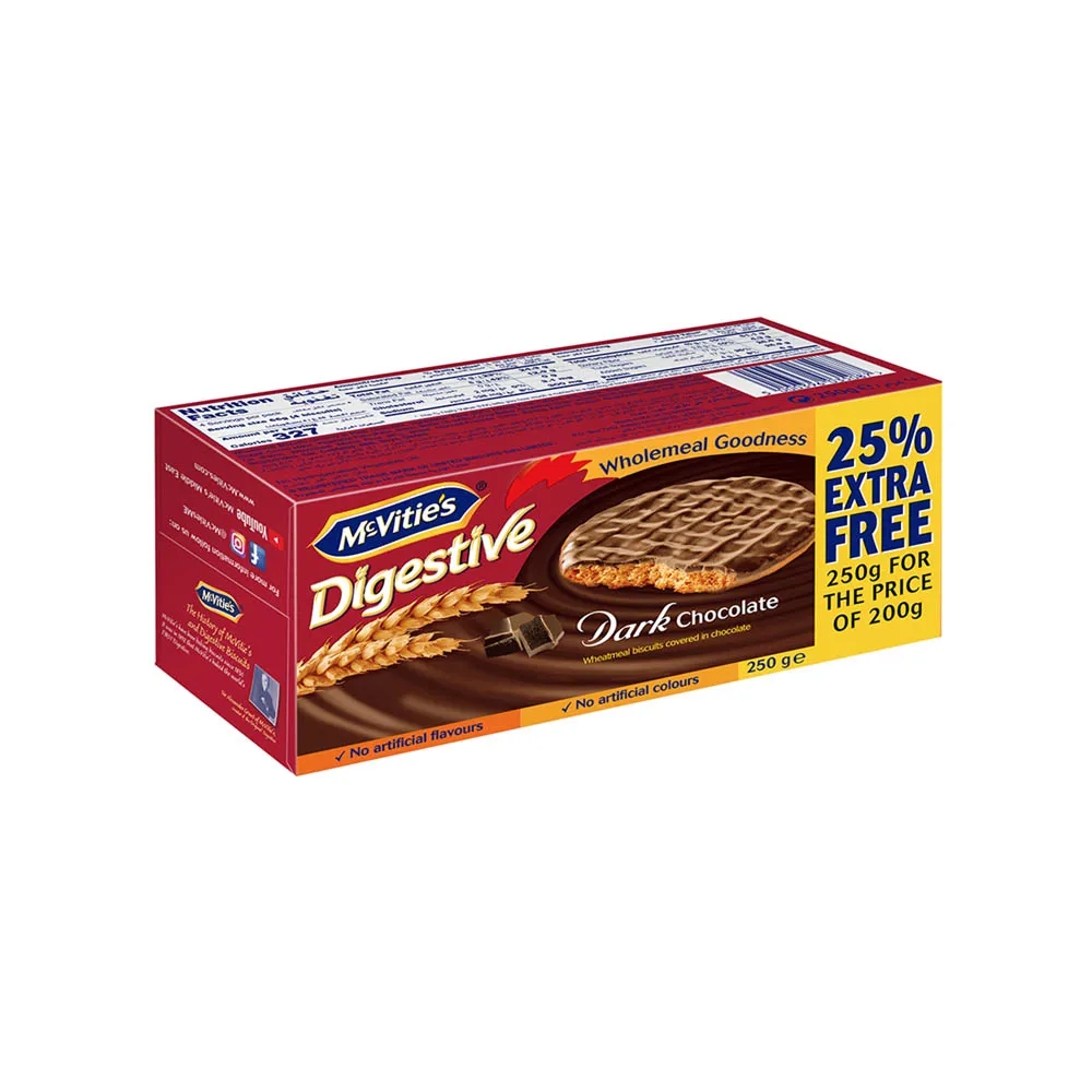 Mcvities بسكويت دايجستف بالشوكولاتة الداكنة Mcvitie's