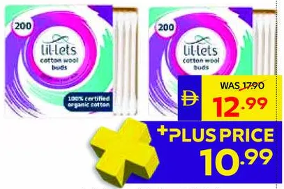 Lil-Lets Cotton Wool Buds - 2 x 200's