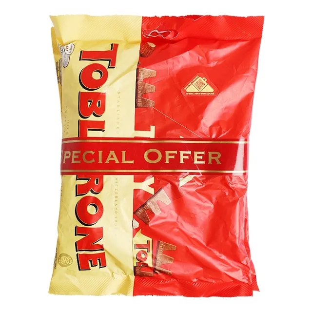 Toblerone Milk Chocolate with Honey and Almond Nougat, 2 Packets
