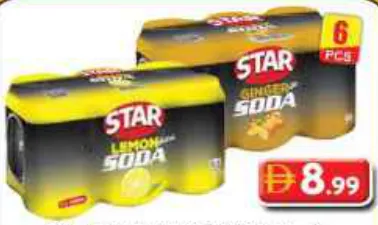 Star Assorted Lemon, Ginger Soda