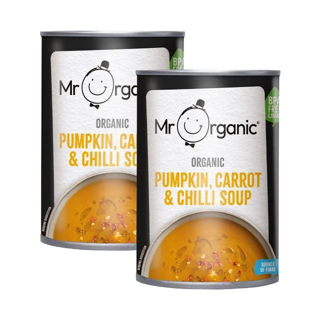 Mr Organic Soup Pumpkin, Carrot & Chilli