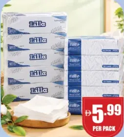 Lilia/Maliha Facial Tissue Assorted