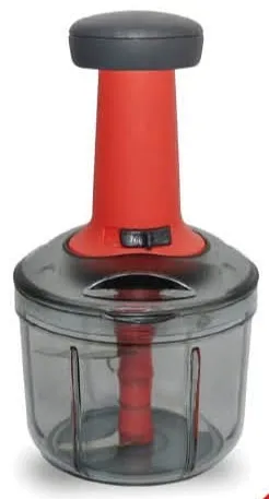 Kitchenmark Push Chopper with Stainless Steel Blade Assorted