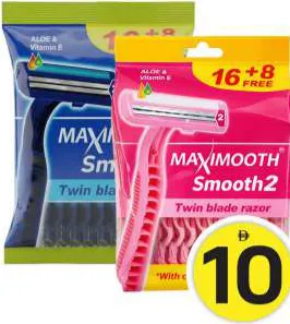 Maxmooth Maximooth Twin Blade Razor Men/Women