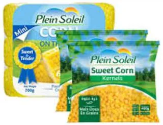 Plein Soleil Sweet Corn Kernels / Mini Corn on the Cob
