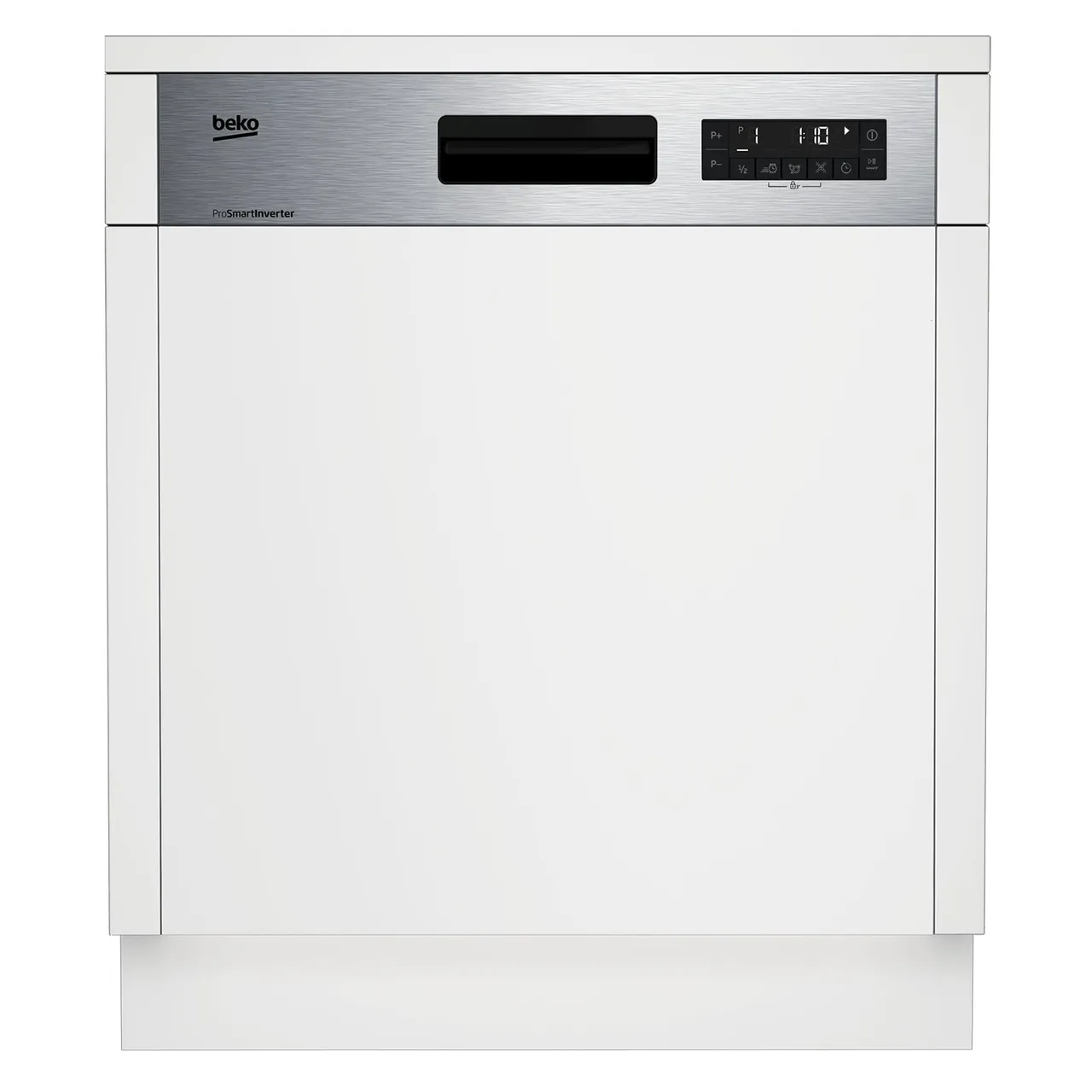 Beko غسالة أطباق مدمجة 14 طقم 8 برامج Inox مقاومة لبصمات الأصابع DSN28420X