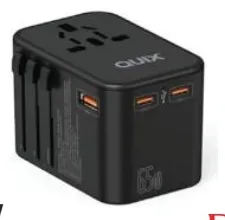 Quix Gan Fast Charge Travel Adapter With Universal Port 65W
