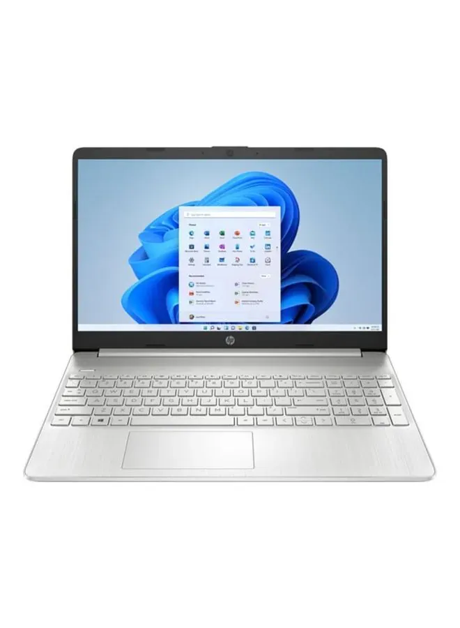 HP لابتوب 15S-FQ5041NE بشاشة 15.6 بوصة، معالج Core i5 1235U، رام 8GB، تخزين 512GB SSD، رسومات Intel Iris XE، Windows 11 Home، إنجليزي/عربي، فضي - نسخة دولية