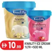 Kwality Ice Cream Vanilla / Strawberry