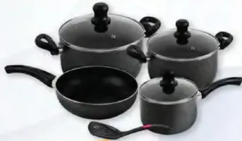 Royalford Non-Stick Cookware Set RF4999 Black Color