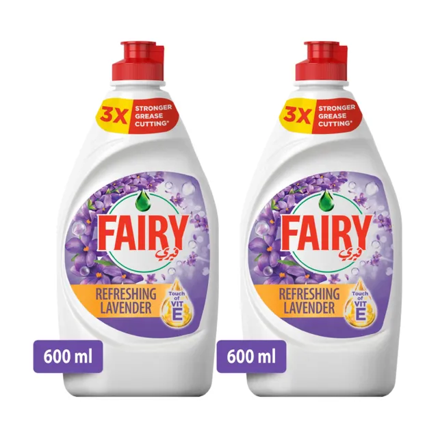 Fairy Refreshing Lavender Touch Of Vitamin E Dishwashing Liquid Value Pack