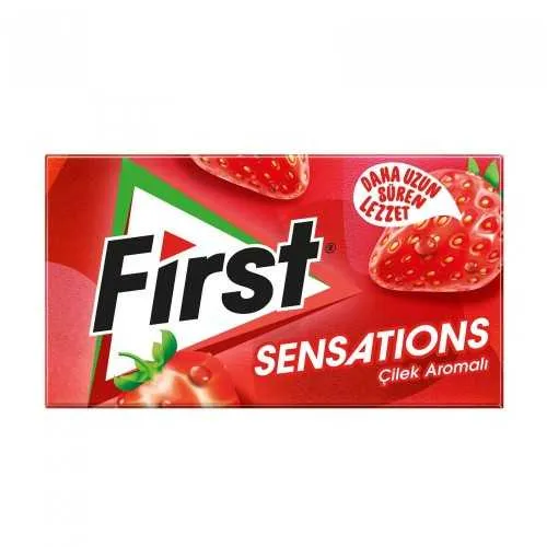 علكة First بالفراولة خالية من السكر