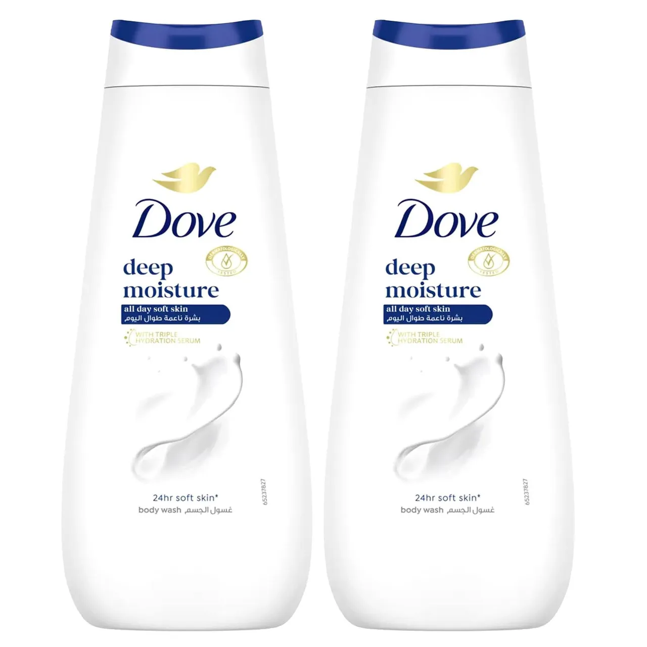 Dove غسول جسم للترطيب العميق مع سيروم الترطيب الثلاثي