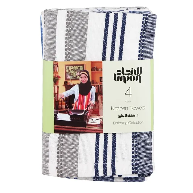 Union Enriching Collection Kitchen Towels - 4 Pcs