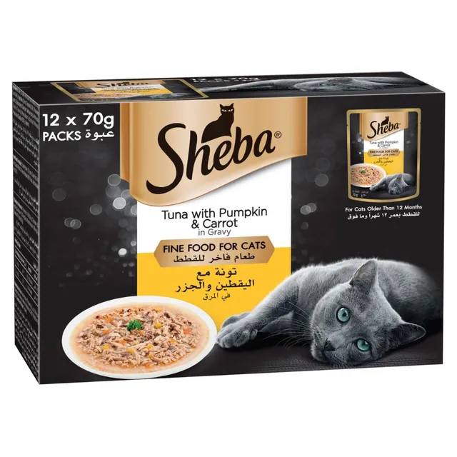 Sheba Tuna With Pumpkin & Carrot In Gravy Fine Cat Food