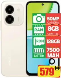 Honor X6E 50MP camera, 8GB virtual RAM, 128GB ROM, 7500mAh
