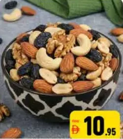 فواكه ومكسرات مشكلة