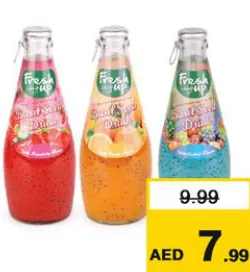 Fresh Up شراب بذور الريحان فريش أب