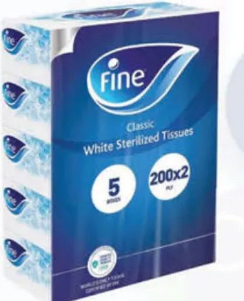 Fine مناديل الوجه فاين 5×130 منديل