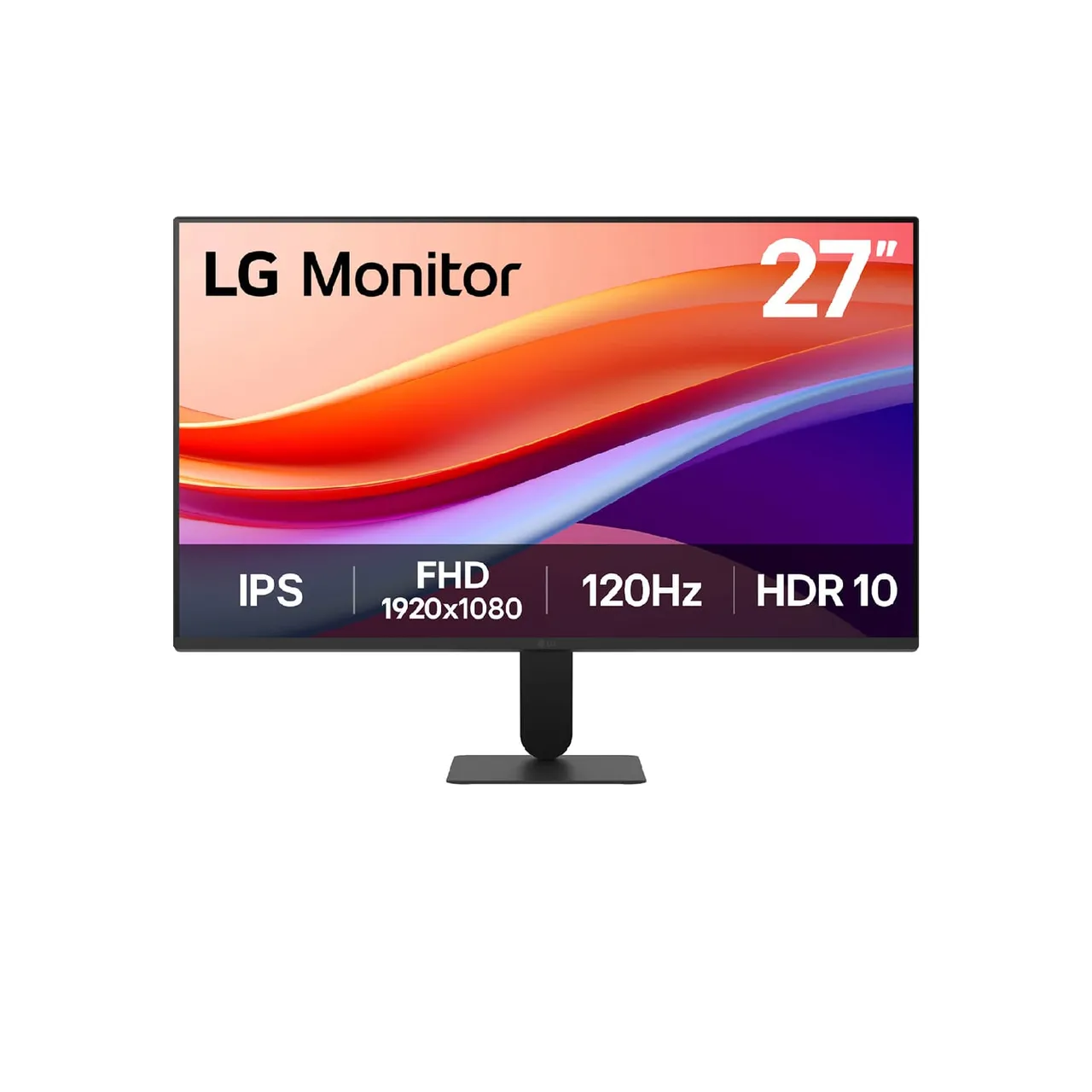 LG شاشة 27 inch بدقة FHD بلوحة IPS لعام 2025 بمعدل 120 Hz، 27U411A