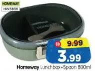Homeway Lunchbox + Spoon HW3808