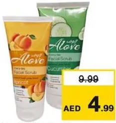 Alove Facial Scrub Aloevera, Assorted