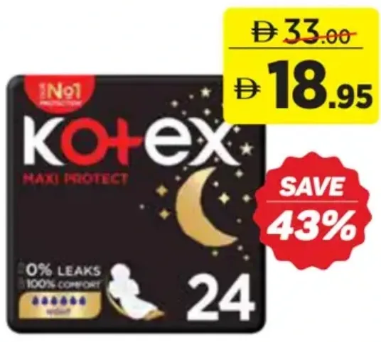 Kotex Maxi Night Sanitary Pads ASSORTED