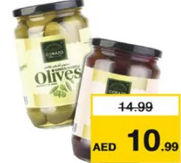 Corazo Olives Whole Green