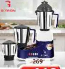 Gtron 3In1 Indian Mixer Grinder GT-1112IMGR 1000W
