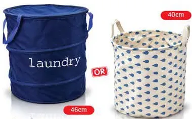 Foldable laundry basket assorted
