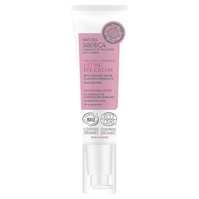 Natura Siberica Organic Certified Lifting Eye Cream with Snow Cladonia Hydrolate Age-Defying