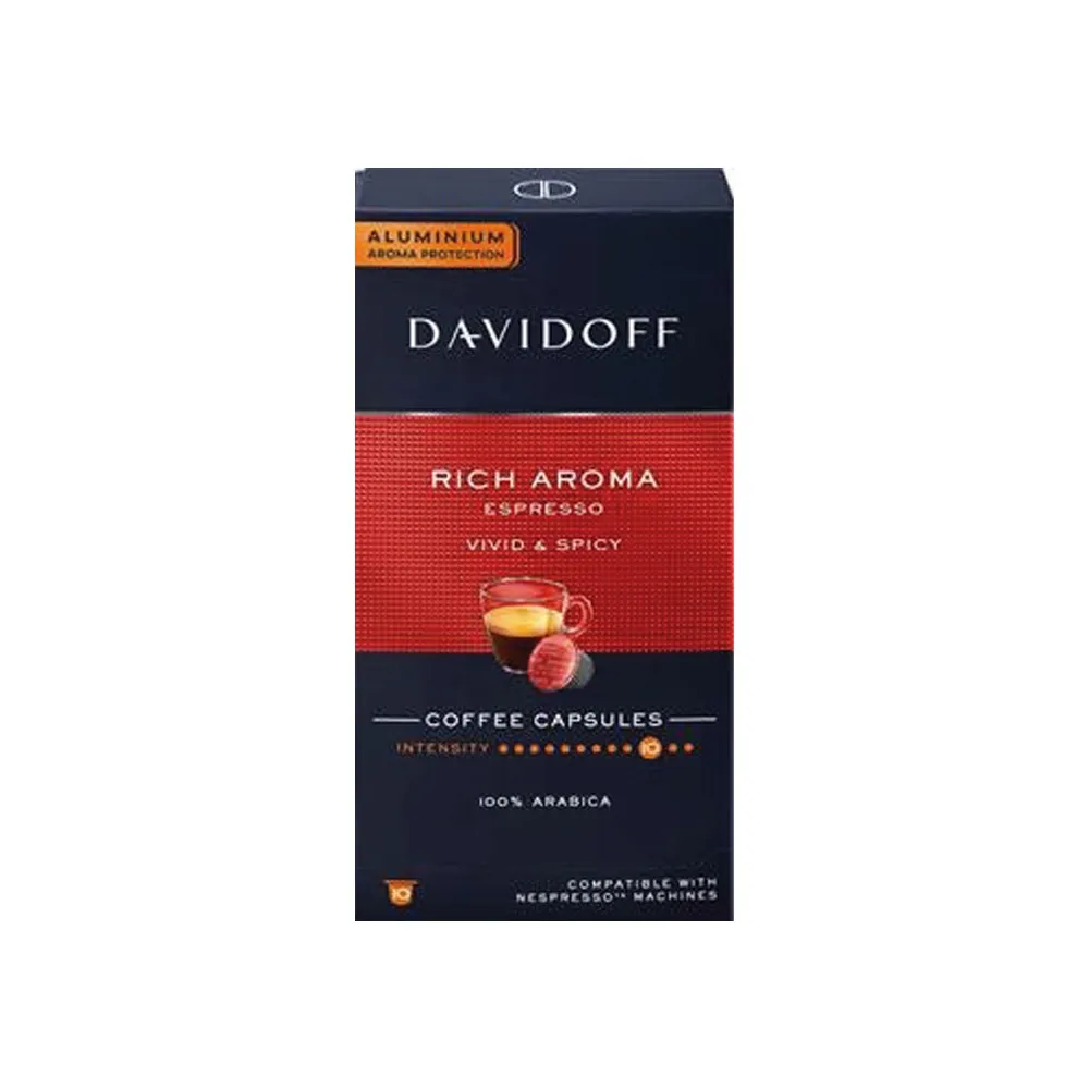 Davidoff قهوة غنية العطر حادة وحارة - 10 كبسولات