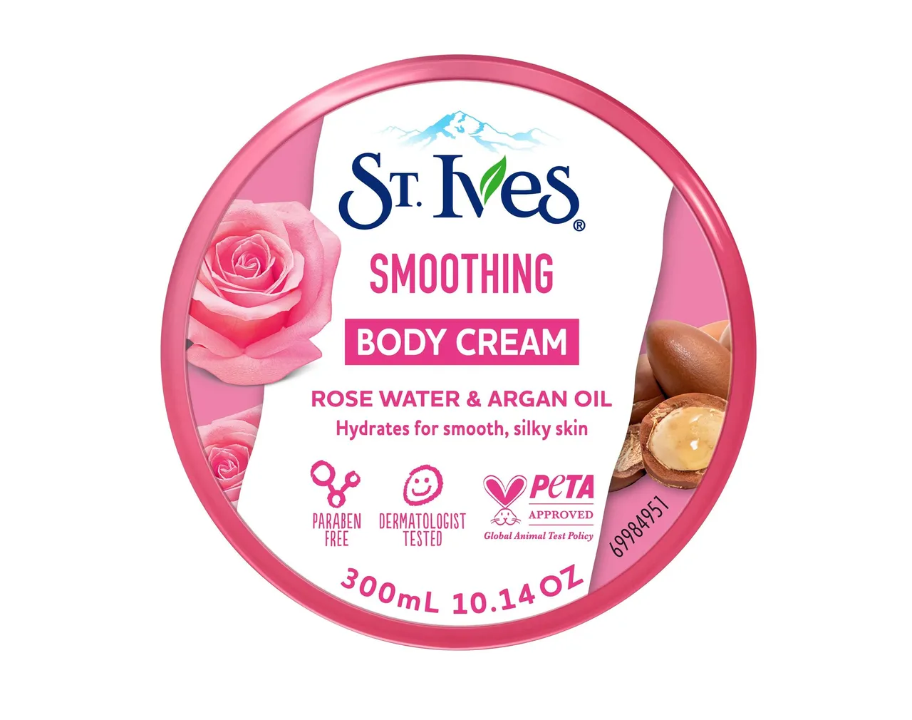 St. Ives St.Ives كريم الجسم بماء الورد والأرغان