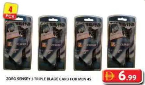 Zoro Sensey 3 Triple Blade Card For Men