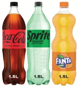 Coca-Cola/Sprite/Fanta كوكا كولا + سبرايت + فانتا