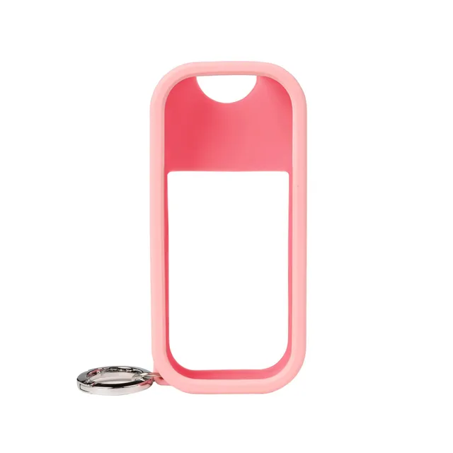Touchland Body Mist Silicone Case with Keyring, 2 FL OZ - Blush Coral