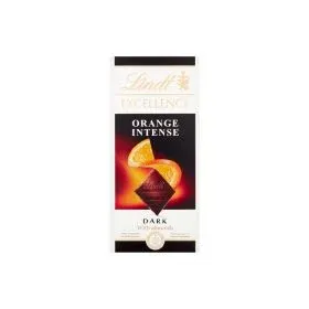 Lindt لوح الشوكولاتة الداكنة بالبرتقال إنتينس Excellence
