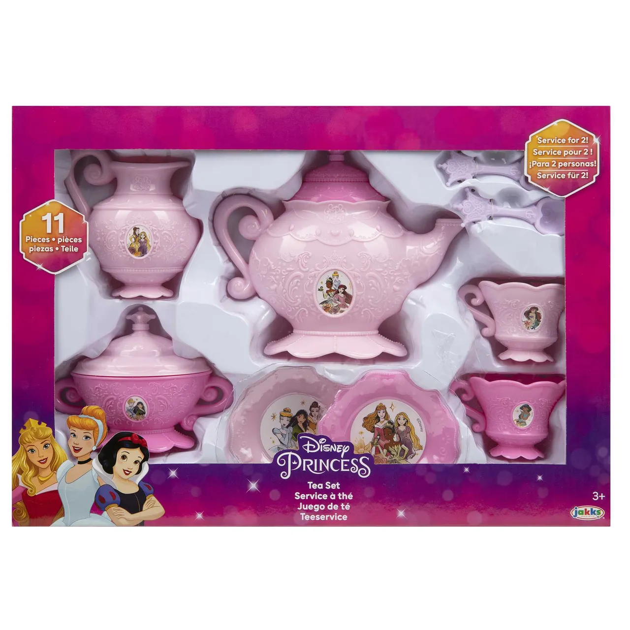 Jakks Dprincess طقم شاي اقتصادي 11Pcs