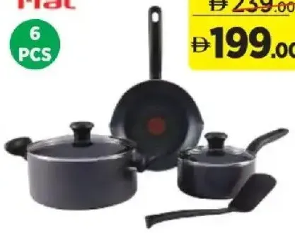 T-Fal Initiatives Nonstick Cookware Set Grey