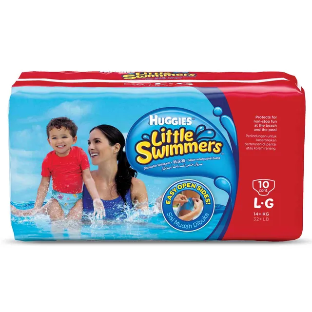 Huggies Little Swimmers Disposable Swim Pants Large/Grande + 10 Pants