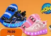 Kids Light Shoe With Wheel Asstd
