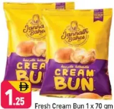 Jannah Bakery Fresh Cream Bun