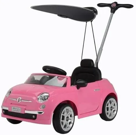 Color Land Toys Colorland - Fiat 500 Push Car with Shade Pink 3622C